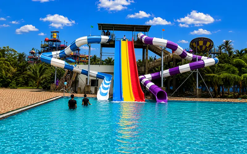 Rainbow Multi Lane Slide