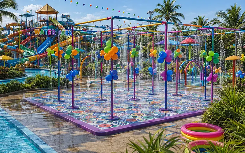 Colorful Rain Dance Arena